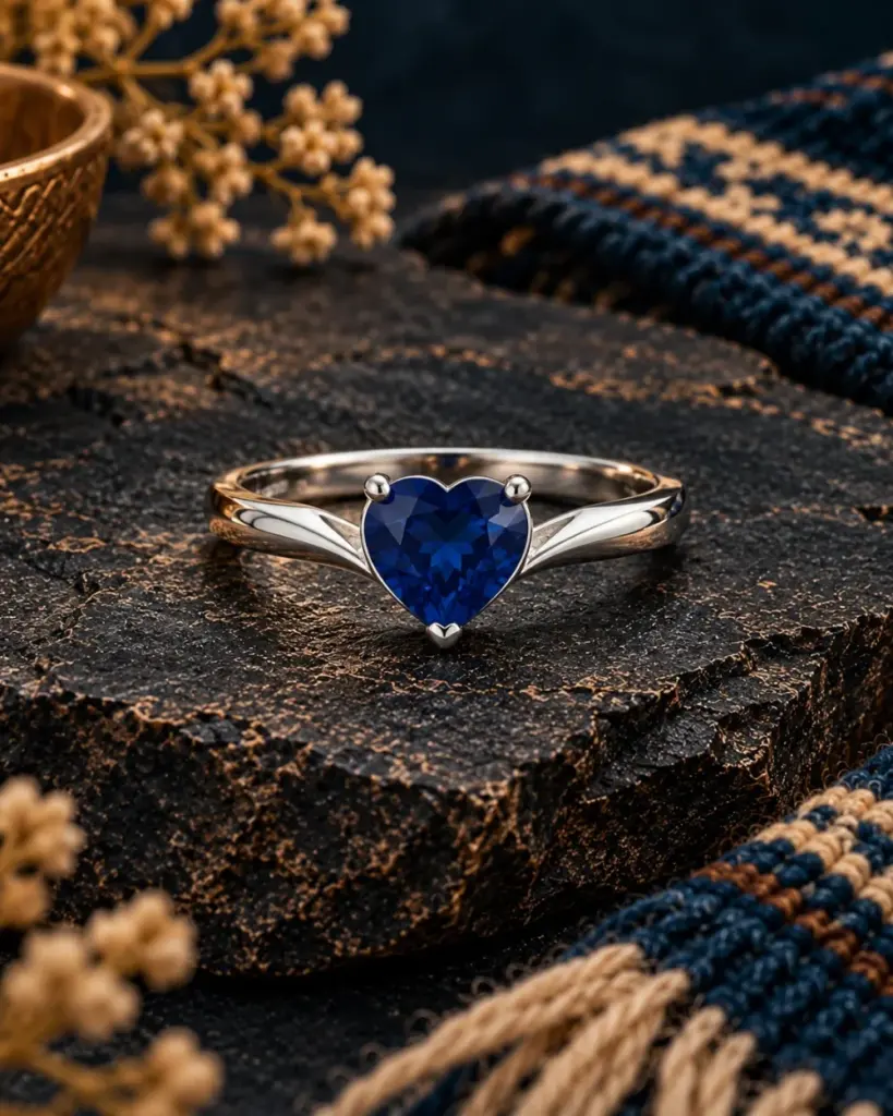 Anillo Zafiro Azul