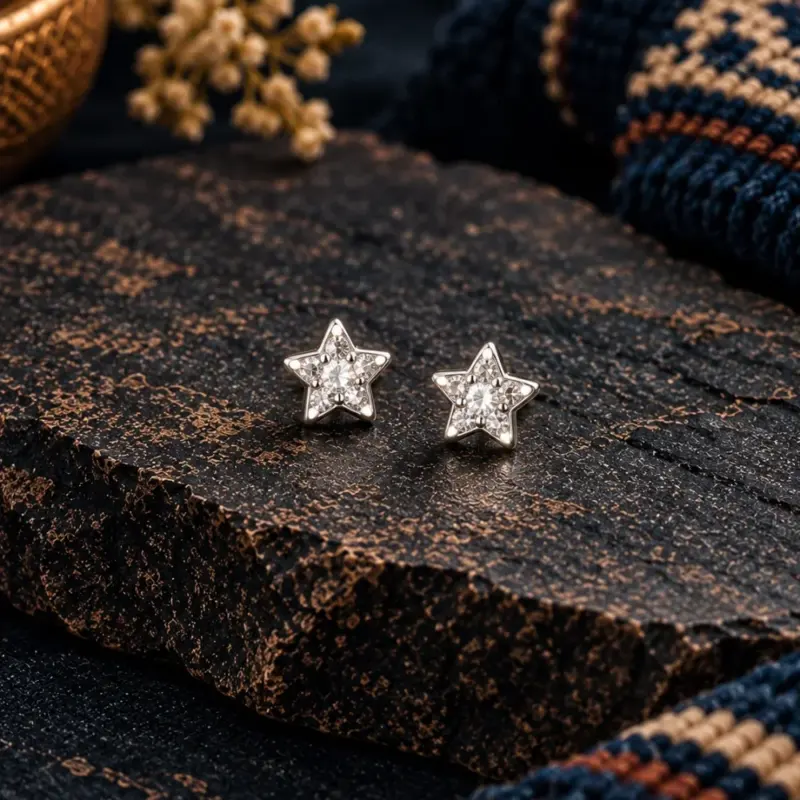 Aretes Estrella de Plata