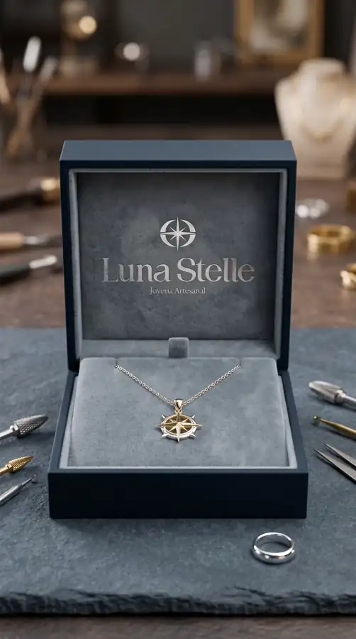 Estuche de regalo Luna Stelle con collar