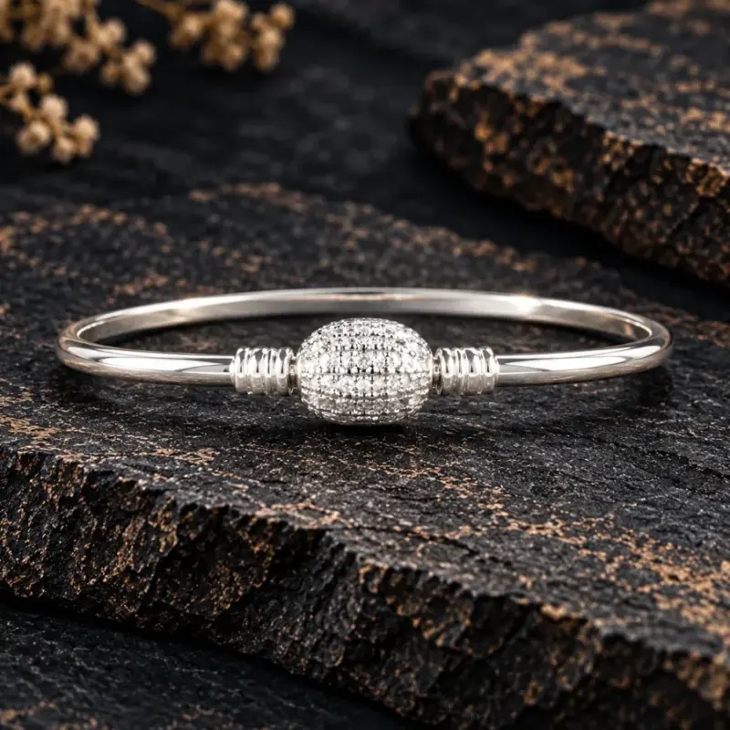 Brazalete Rígido de Plata