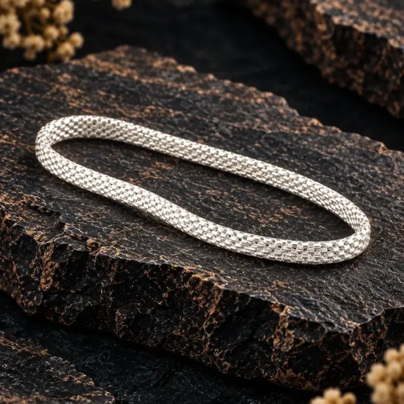 Pulsera Malla de Plata