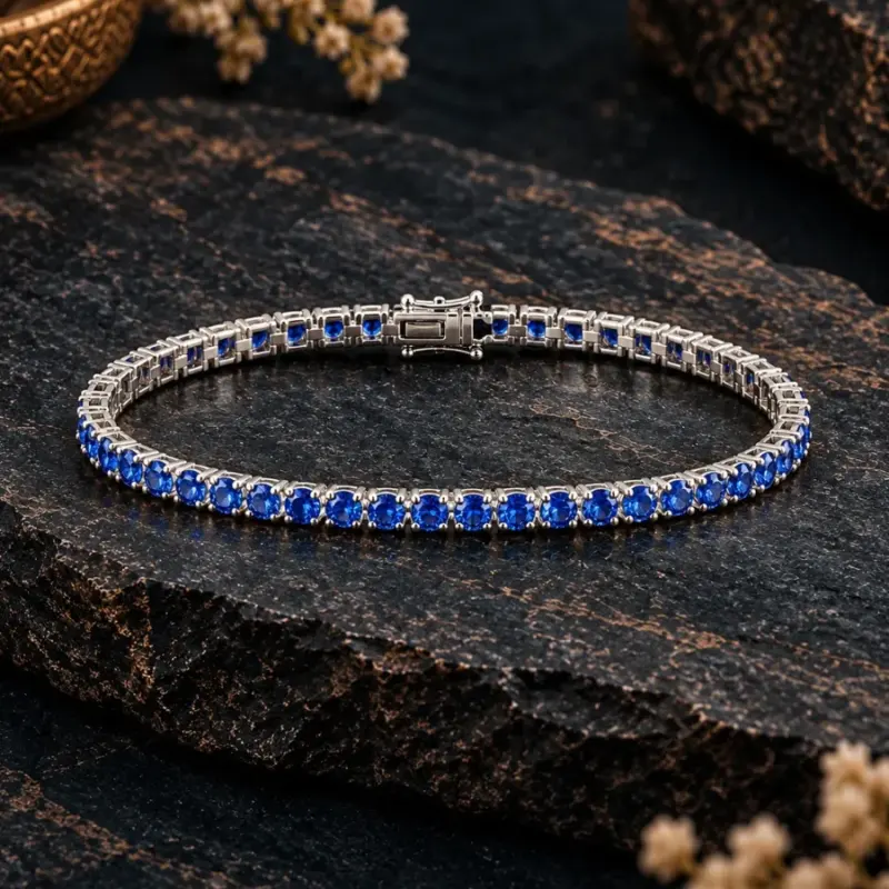 Pulsera Tenis Zafiro